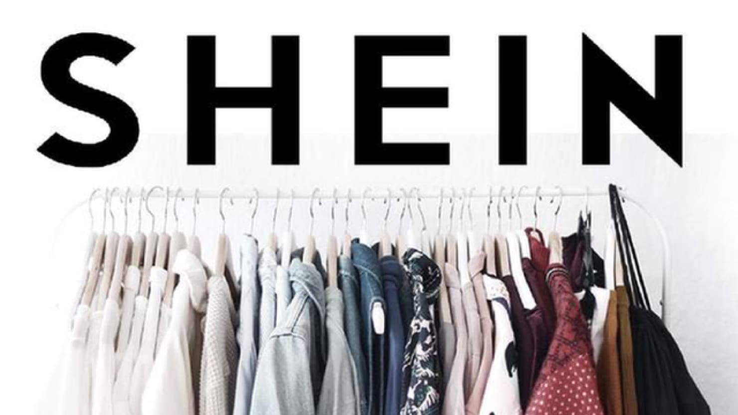 Shein clothes on the hanger