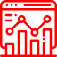 analytics red icon