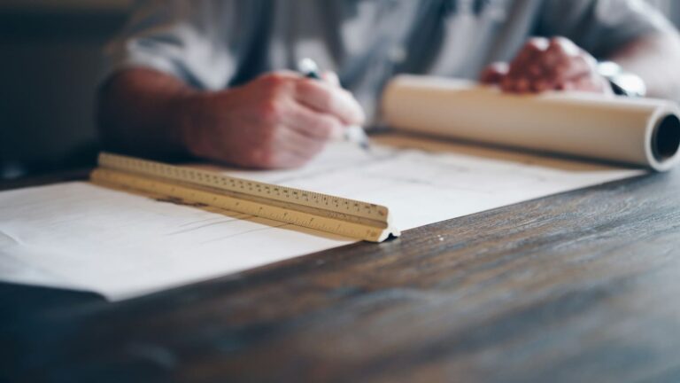 architects drawing projects