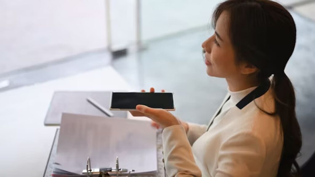 a person doing paperwork
