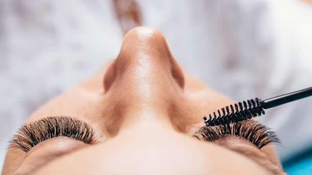doing facial treatment for woman