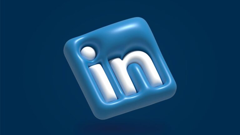 linkedin 3D logo