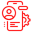 mobile red icon