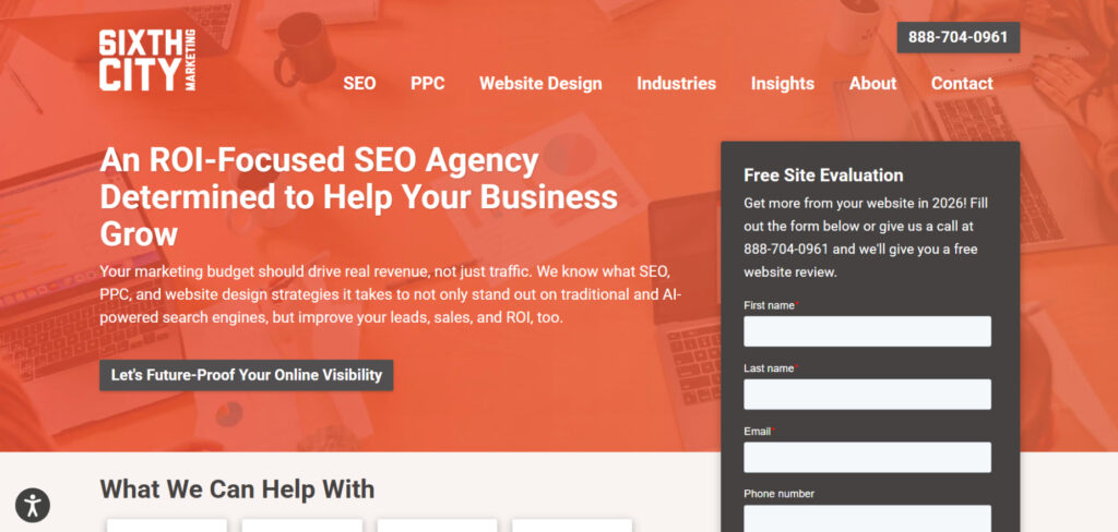 Sixth City Marketing's Homepage