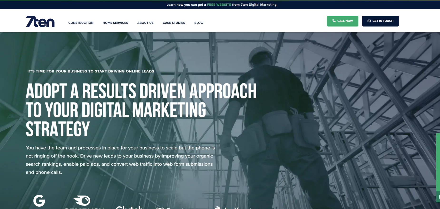 7ten Digital Marketing's Homepage