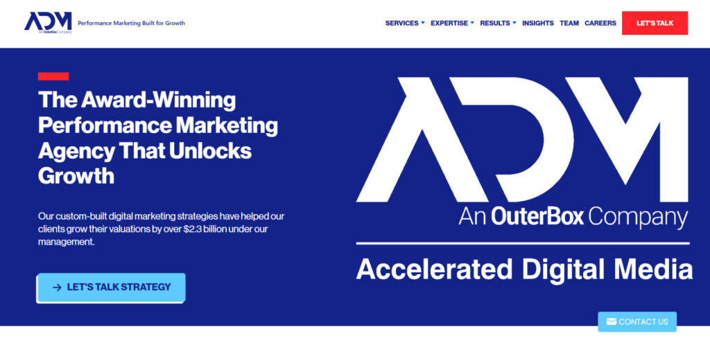 Accelerated Digital Media's Homepage