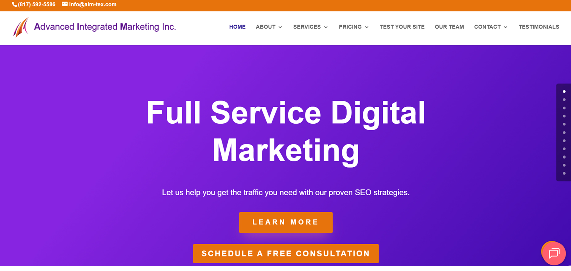 Advanced Integrated Marketing Inc.'s Homepage
