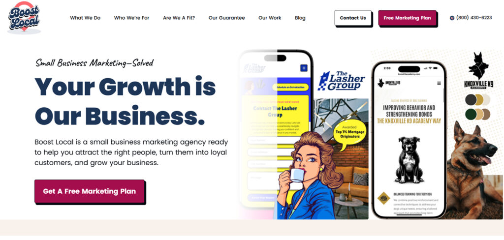 Boost Local's Homepage