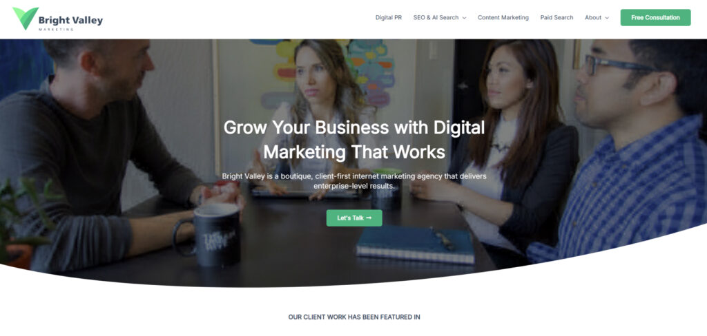 Bright Valley Marketing's Homepage