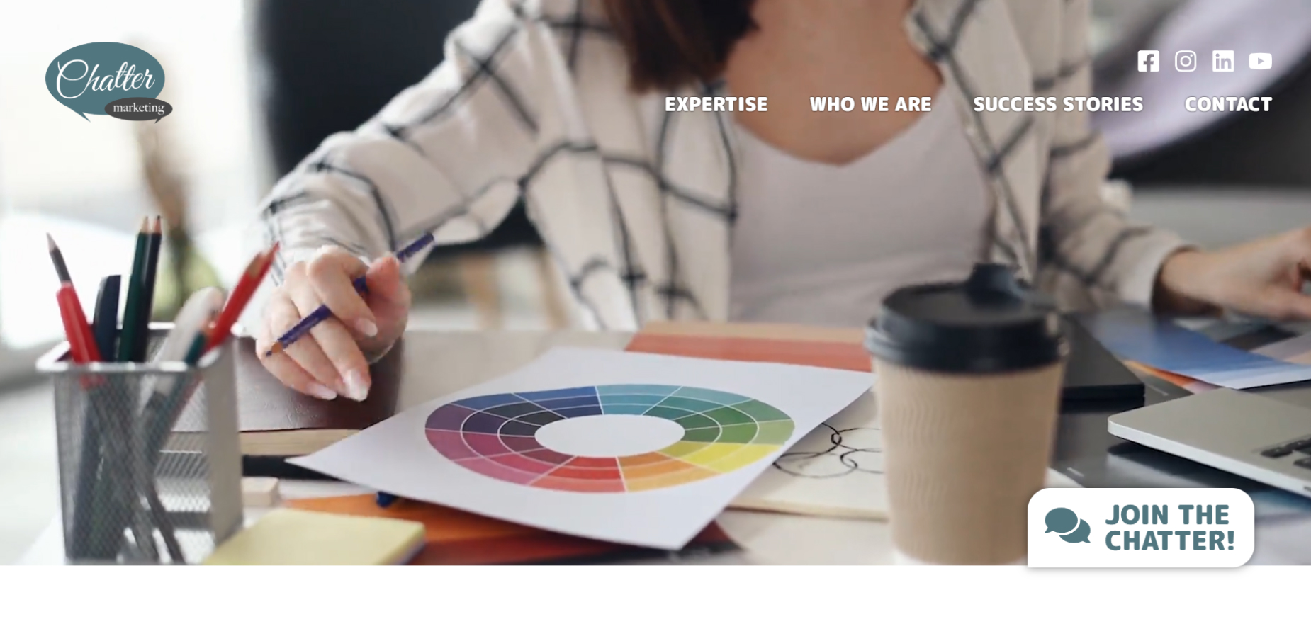 Chatter Marketing's Homepage