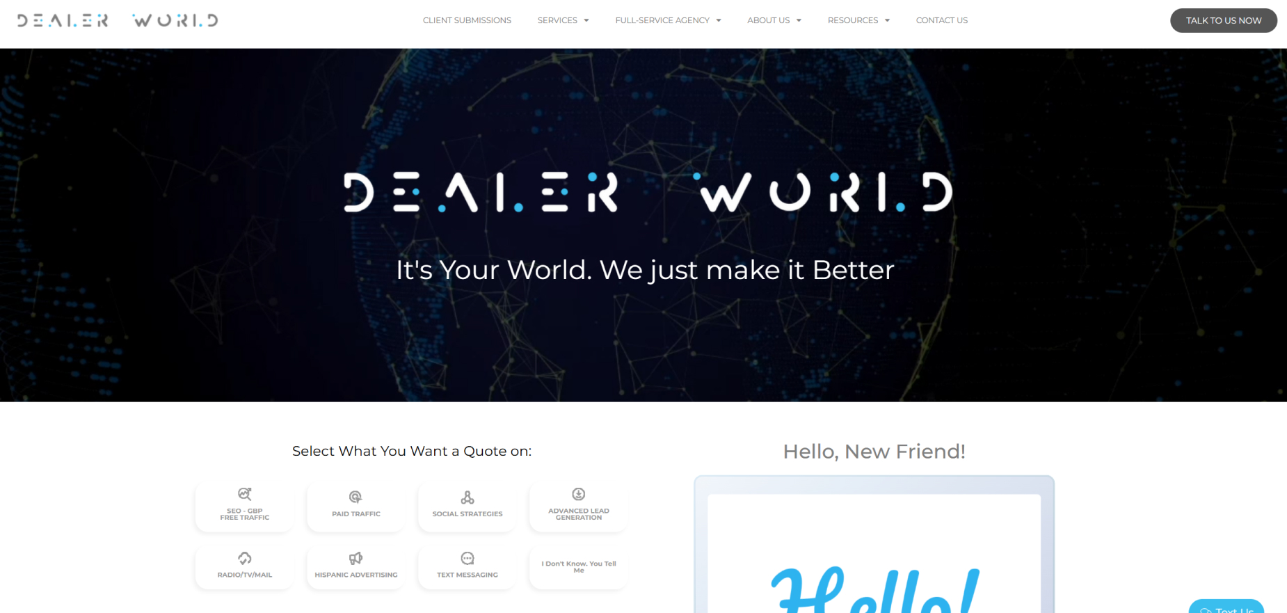 Dealer World's Homepage
