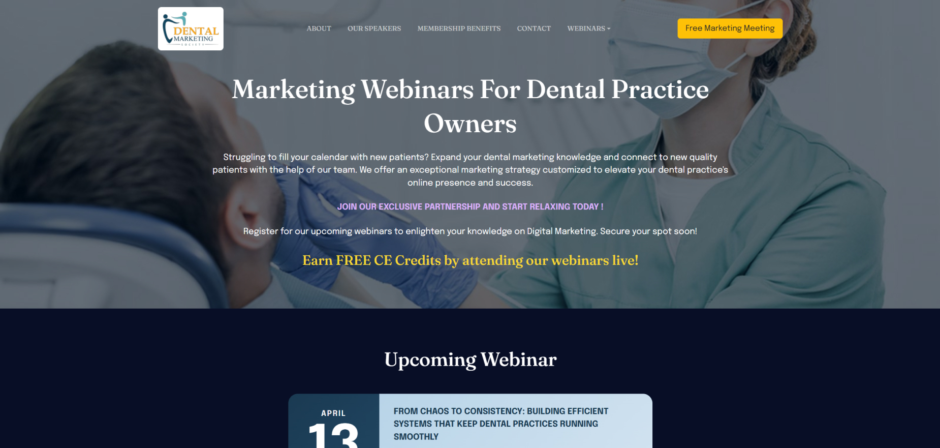 Dental Marketer Society (DMS)'s Homepage