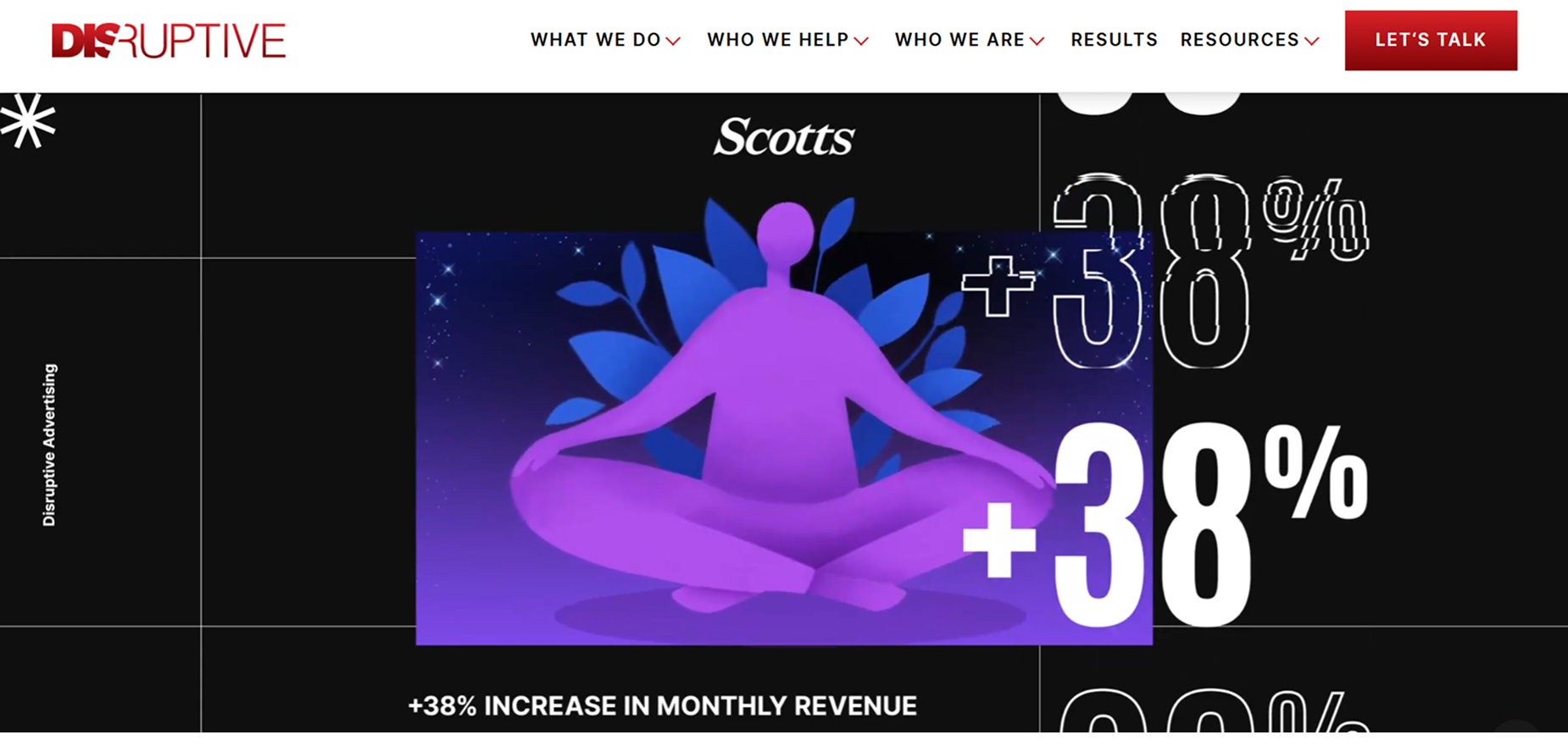 Disruptive Advertising's Homepage