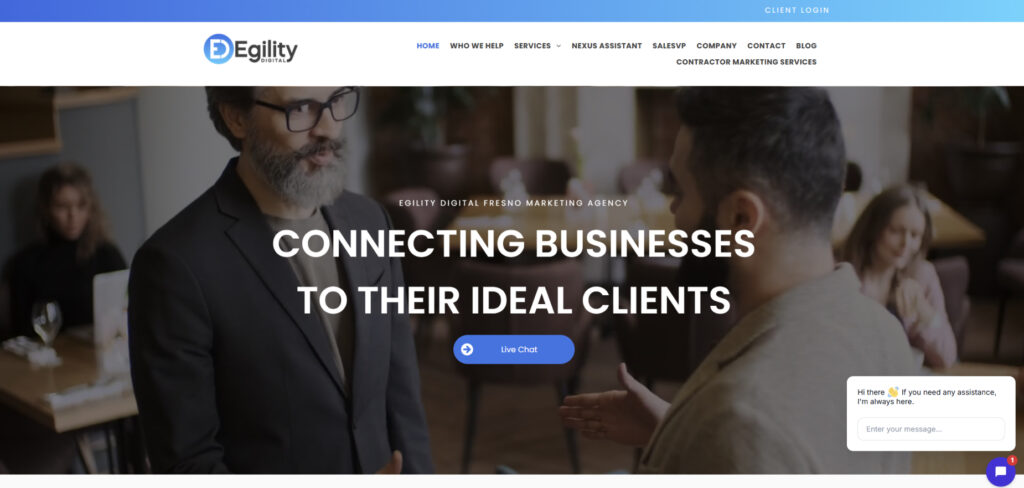 Egility Digital's Homepage