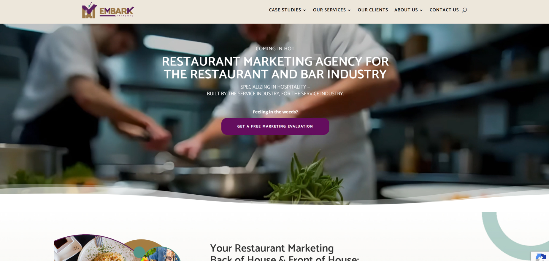 Embark Marketing's Homepage