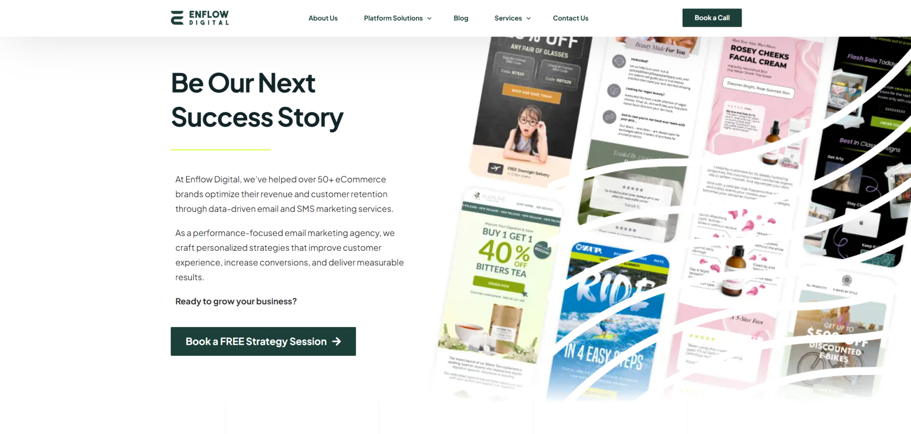 Enflow Digital's Homepage