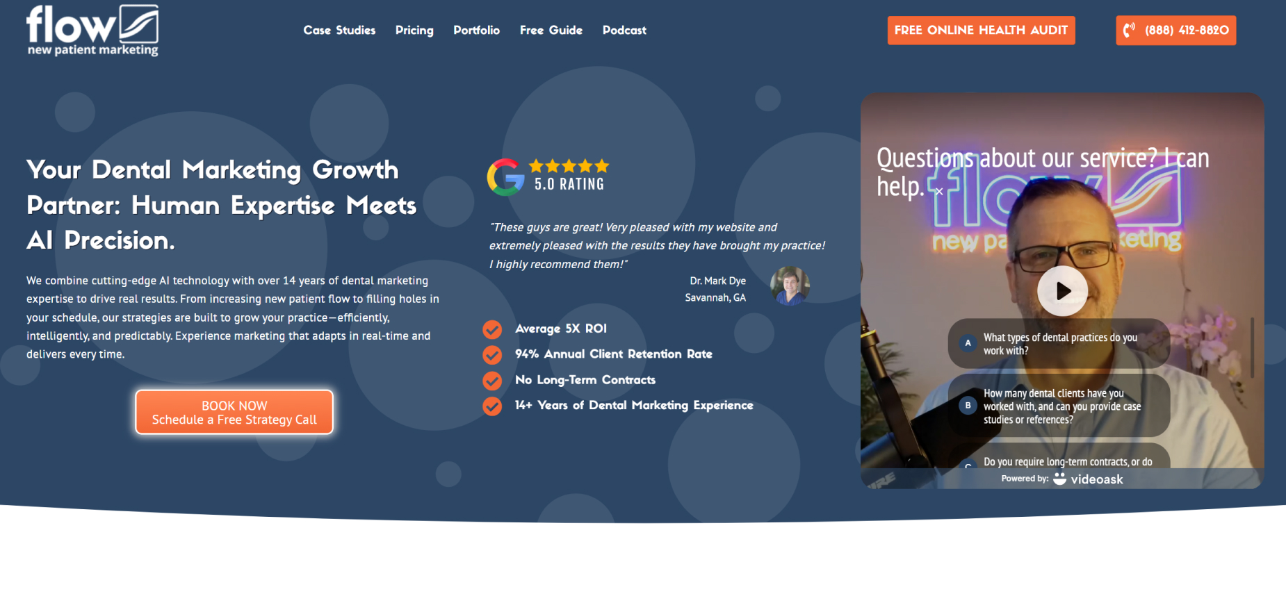 Flow New Patient Marketing's Homepage