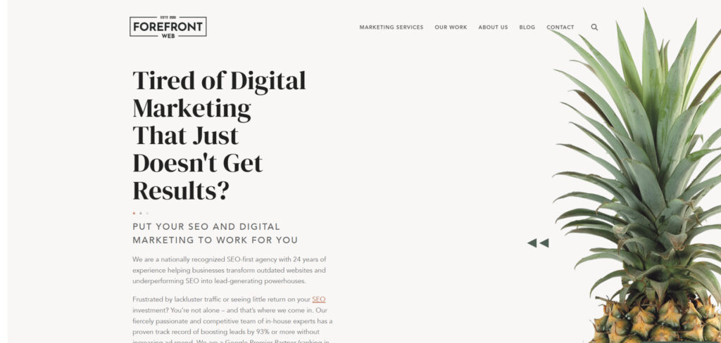 Forefront Web's Homepage