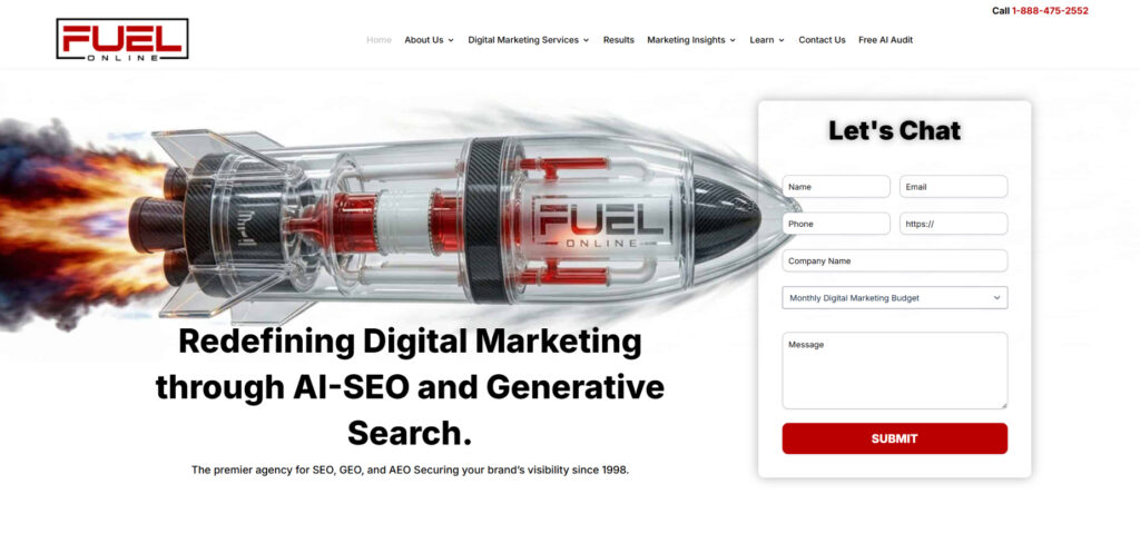 Fuel Online's Homepage