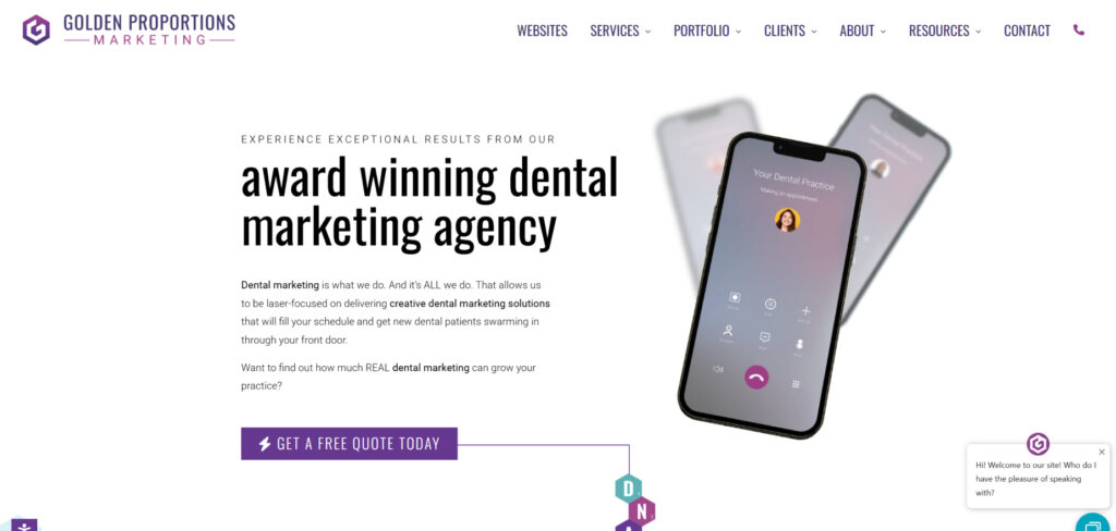 Golden Proportions Marketing's Homepage