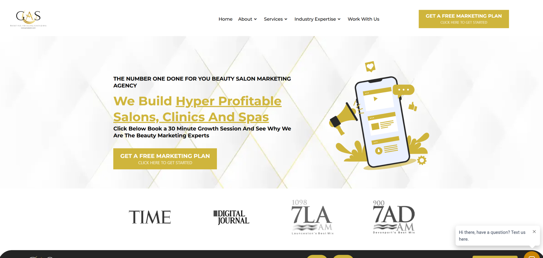 Grow A Salon's Homepage