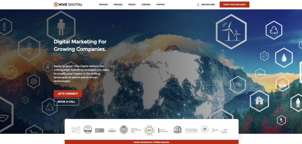 Hive Digital's Homepage