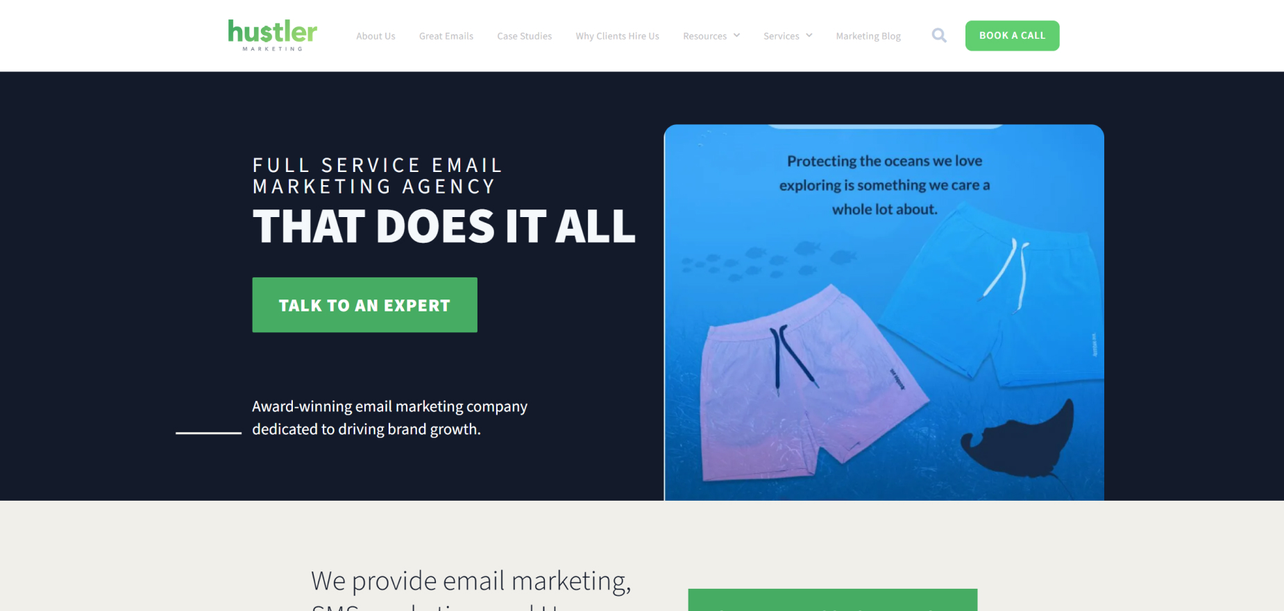 Hustler Marketing's Homepage