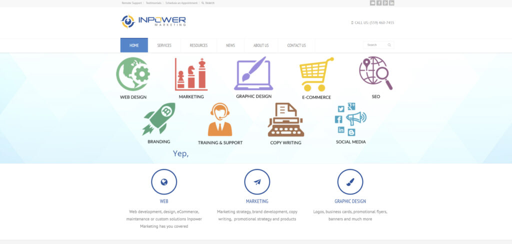Inpower Marketing's Homepage