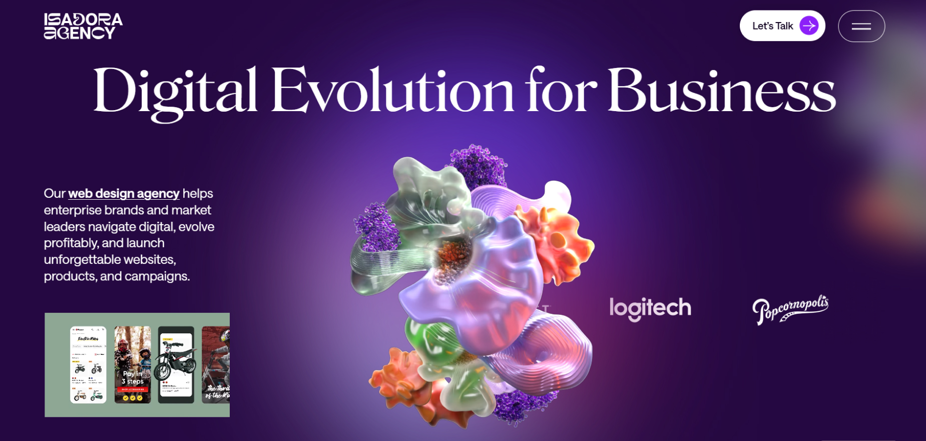 Isadora Agency's Homepage