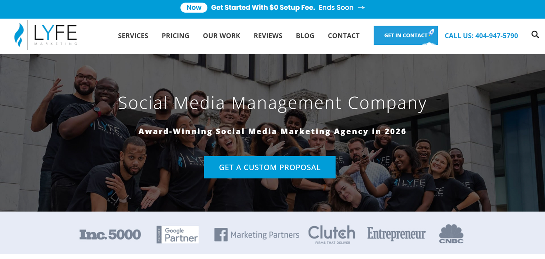 LYFE Marketing's Homepage