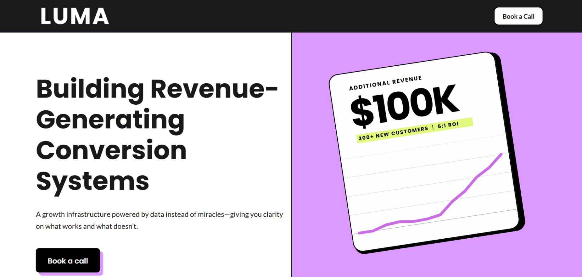 Luma Visibility's Homepage