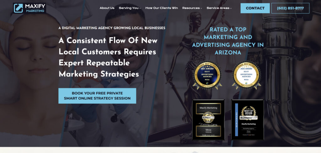 Maxify Marketing's Homepage