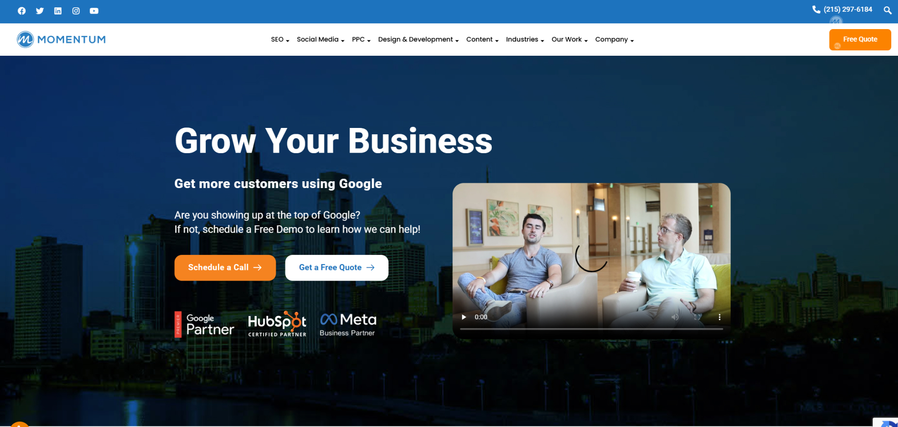 Momentum Digital's Homepage