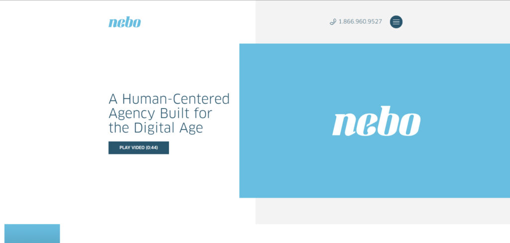Nebo Agency's Homepage