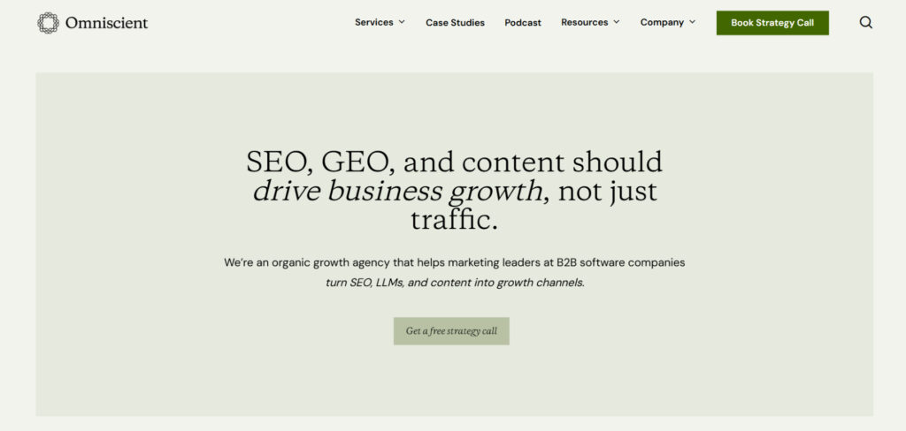 Omniscient Digital's Homepage