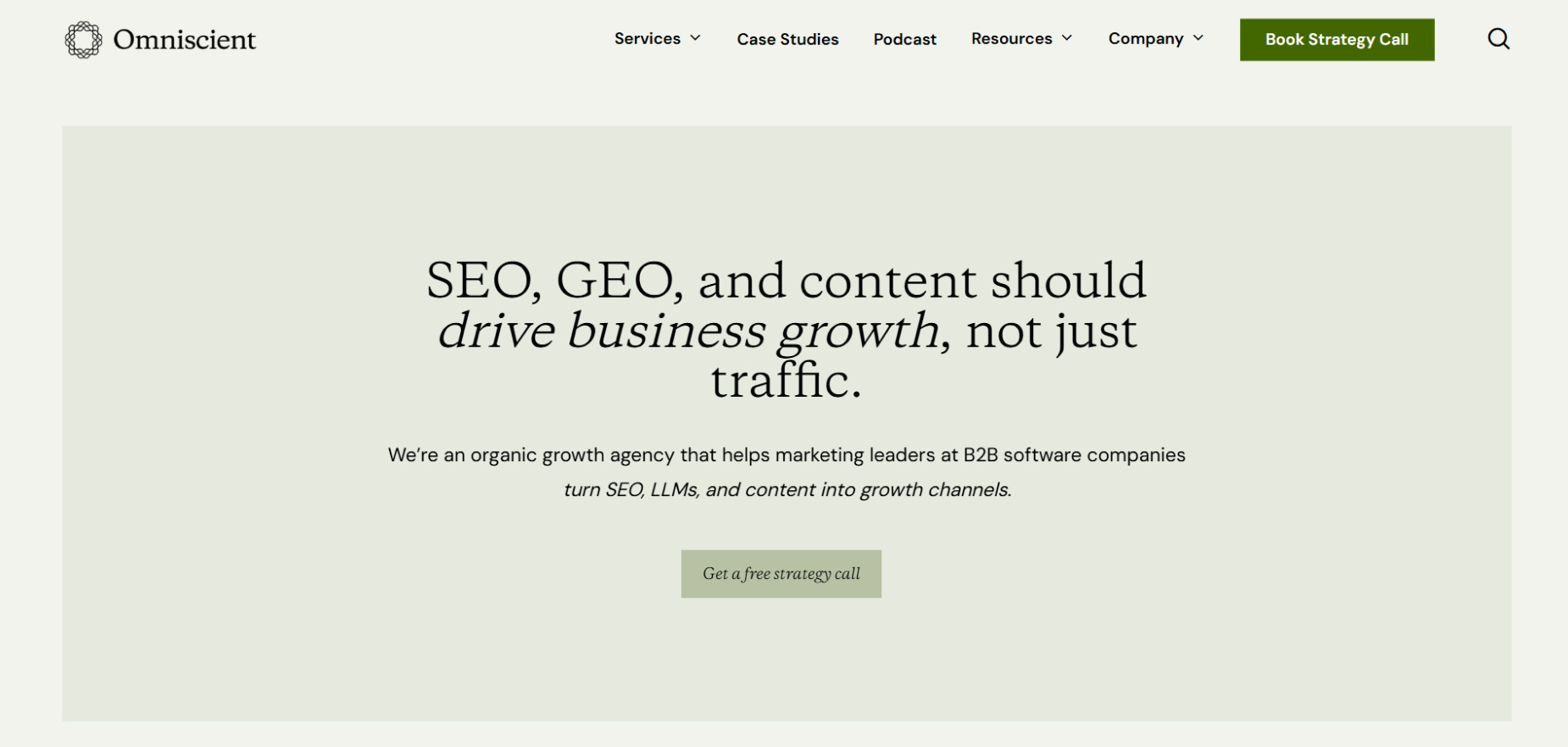 Omniscient Digital's Homepage