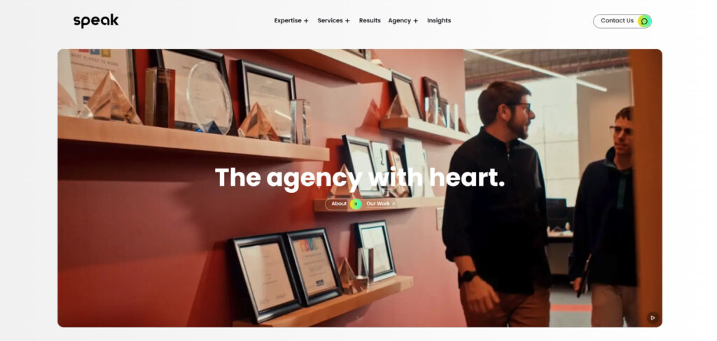 Speak Creative's Homepage