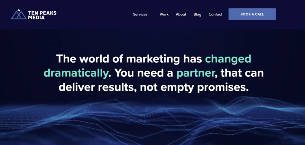 Ten Peaks Media's Homepage