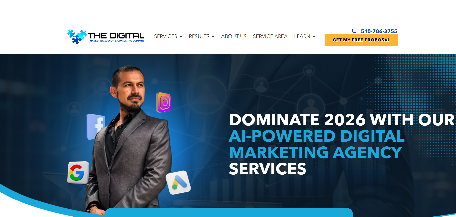 The Digital Marketing Agency's Homepage