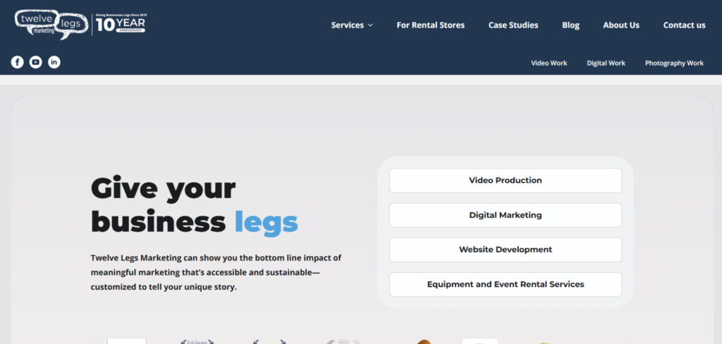 Twelve Legs Marketing's Homepage