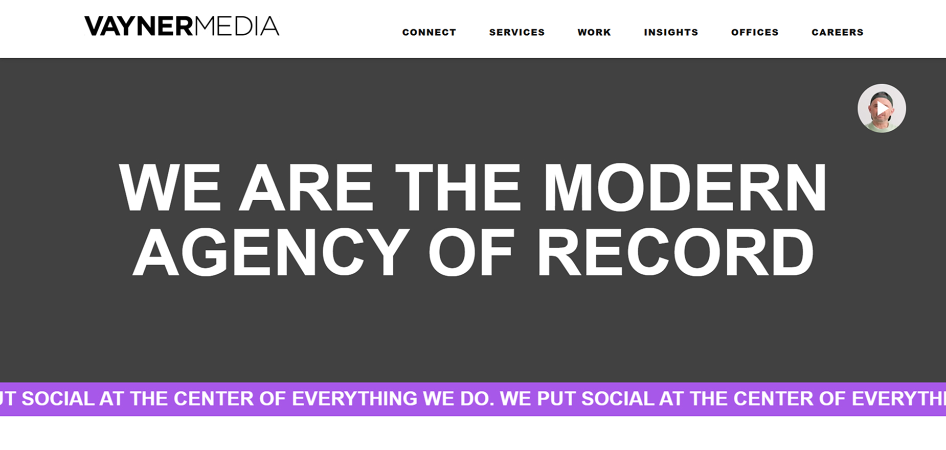 VaynerMedia's Homepage