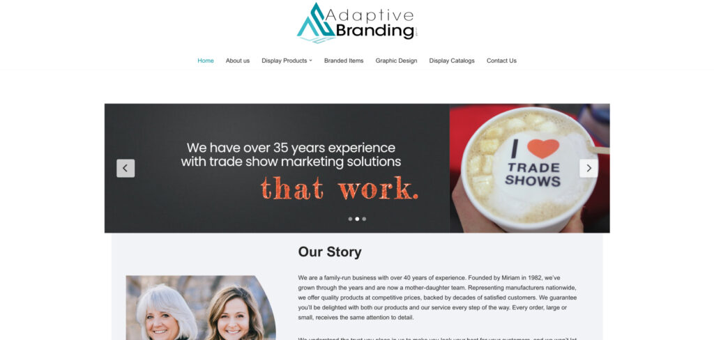 Adaptive Branding's Homepage