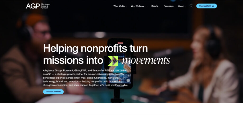 Allegiance Group + Pursuant's Homepage