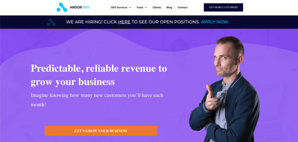 Ardor SEO's Homepage