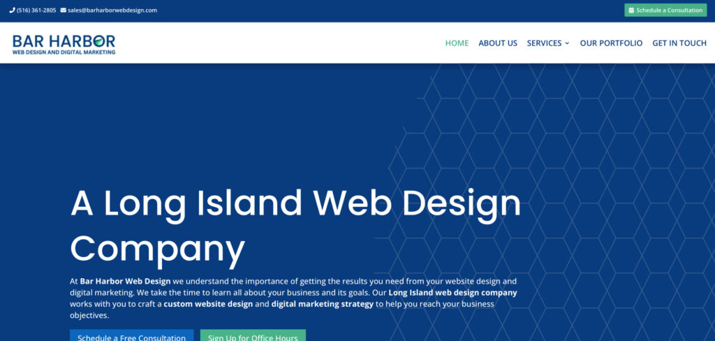Bar Harbor Web Design's Homepage