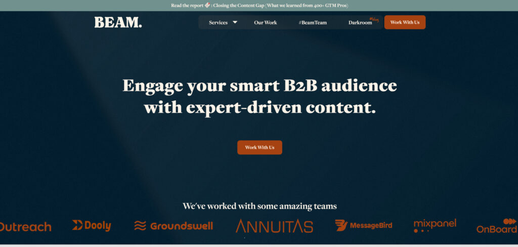 Beam Content's Homepage