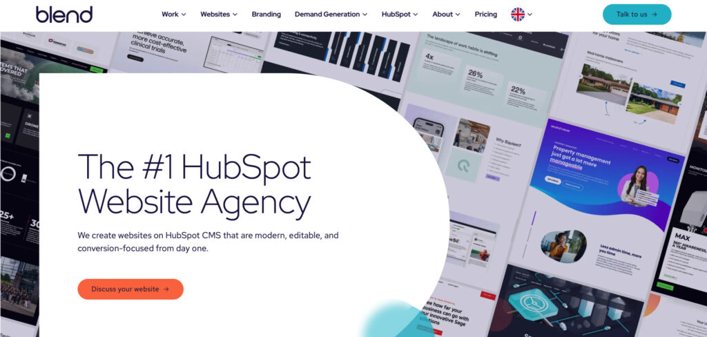 Blend B2B's Homepage