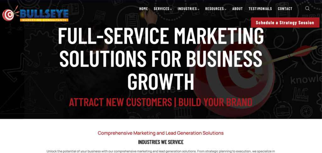 Bullseye Marketing Consultants's Homepage