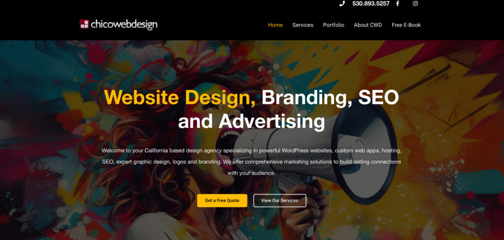 Chico Web Design's Homepage