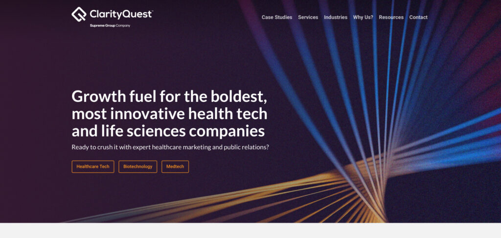 Clarity Quest Marketing's Homepage